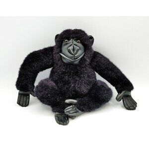 Kids of America Corp Vintage Plush Gorilla Sitting Ape Monkey 9"